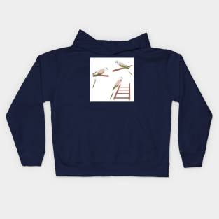 Sweet parrots Kids Hoodie